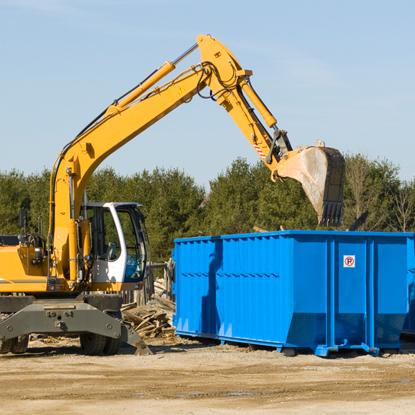 what size residential dumpster rentals are available in Marion County GA